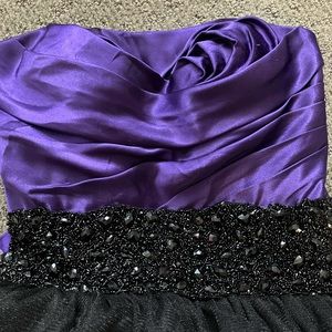 Black and purple Little girls dress
